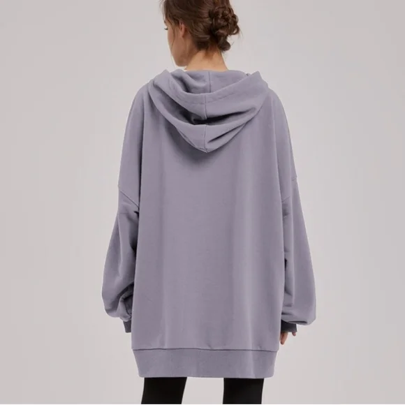 NAP Oversized Zip Up Lavendar 🪻Hoodie XL - Picture 4 of 9